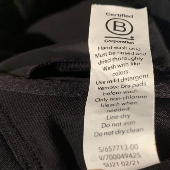 Athleta Seascape Blouson Tankini Top Women's Size 34B 34C NEW Black Underwire - Picture 5 of 6